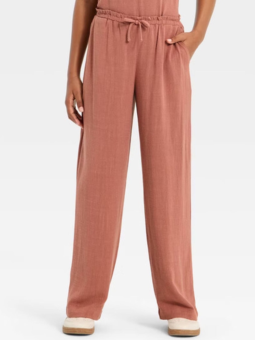 Art Class Girls' Pull-On Beach Pants - Brown XL